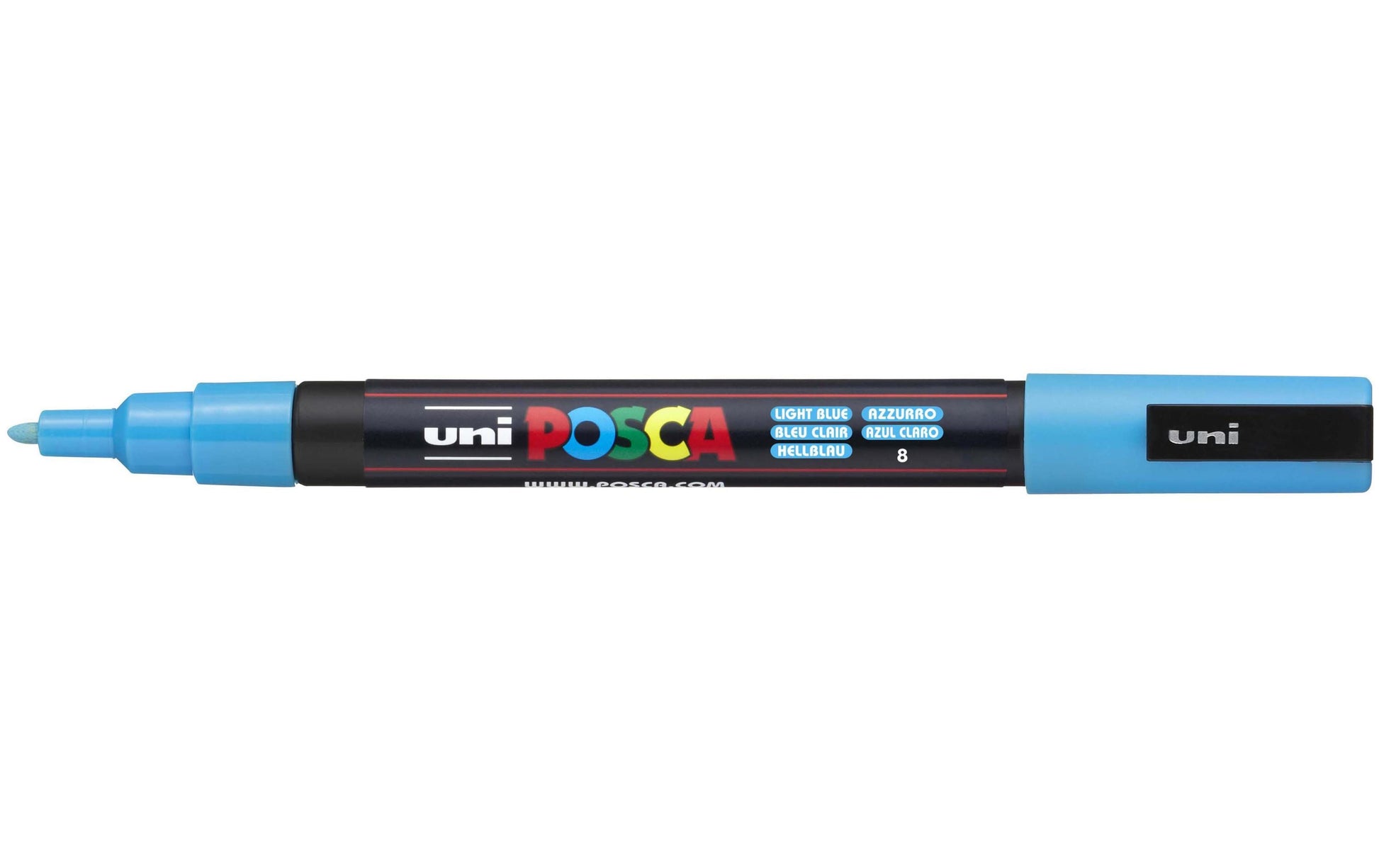 Uni-Ball POSCA PC-3M Acrylmarker – Rundspitze 0,9–1,3 mm – Hellblau