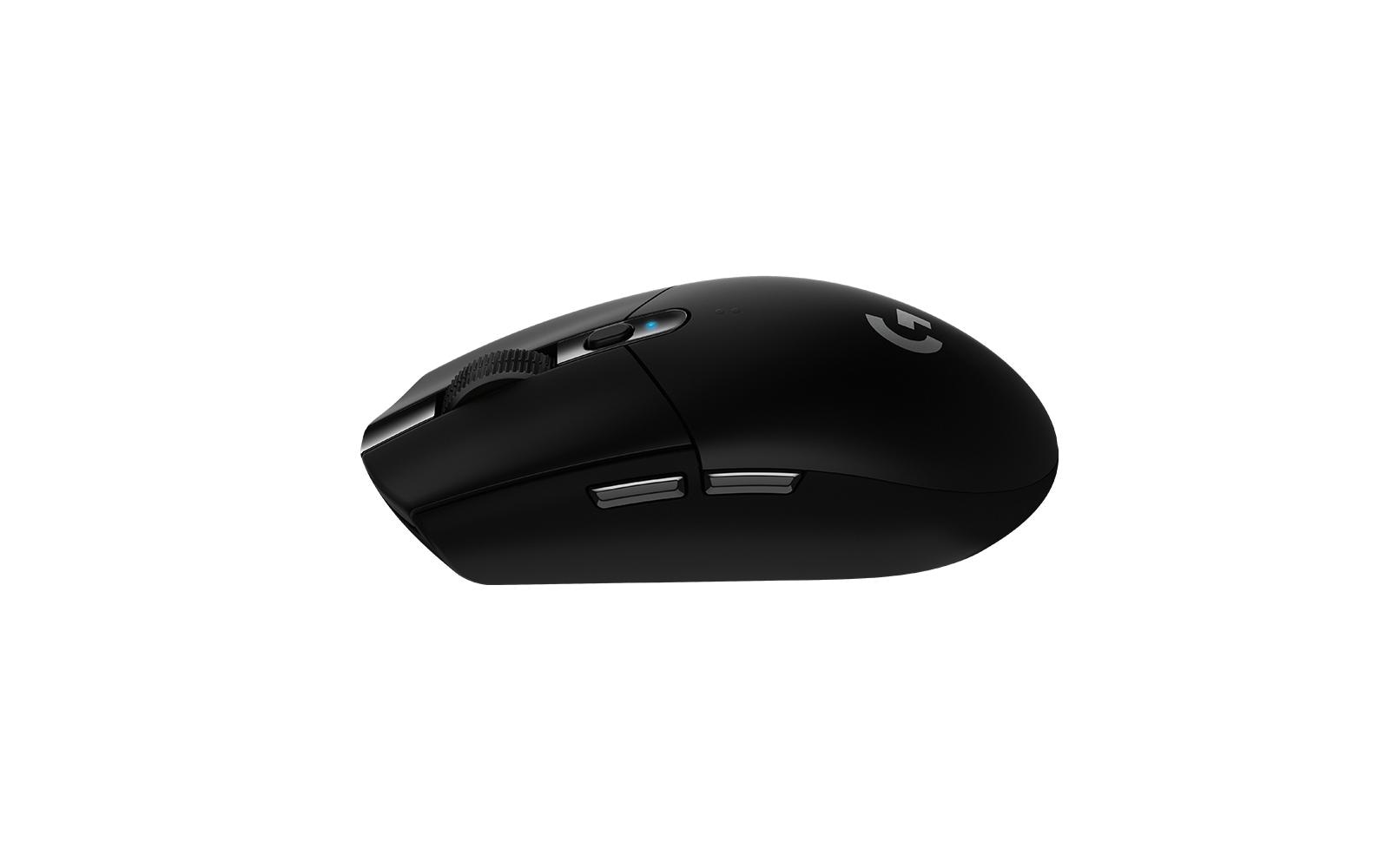 Logitech G G305 LIGHTSPEED – Gaming-Maus – Kabellos (2,4 GHz), 12000 DPI, RGB-Beleuchtung, rechts, Schwarz