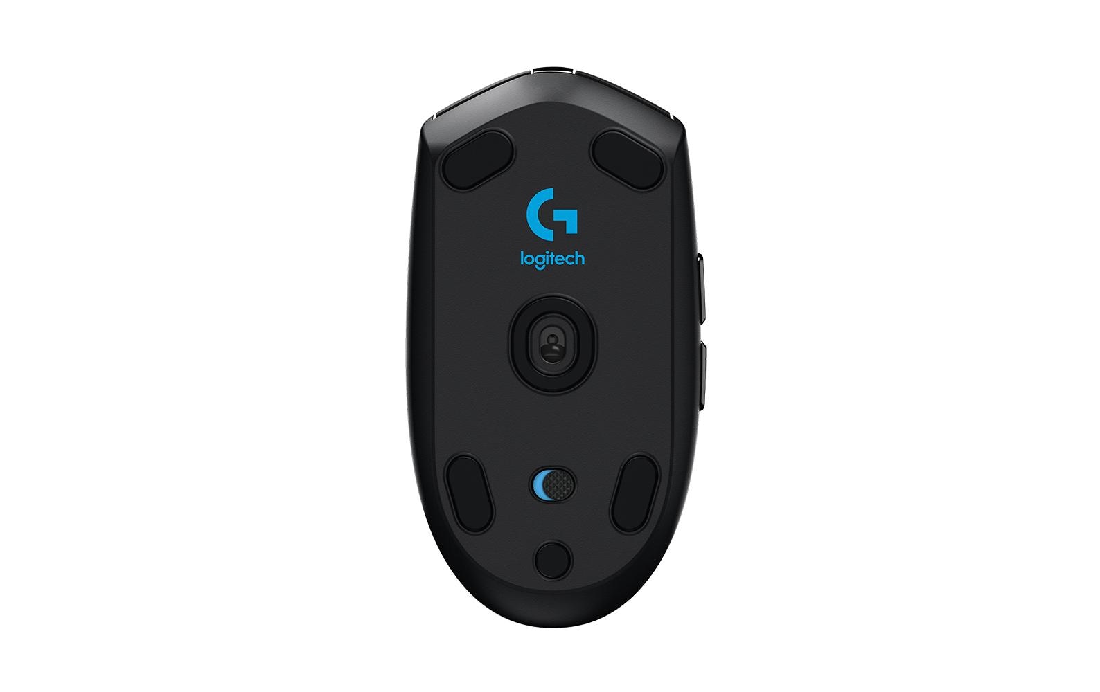 Logitech G G305 LIGHTSPEED – Gaming-Maus – Kabellos (2,4 GHz), 12000 DPI, RGB-Beleuchtung, rechts, Schwarz