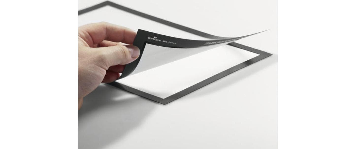 Durable DURAFRAME Magnetrahmen – A6 – Schwarz – 2er-Pack