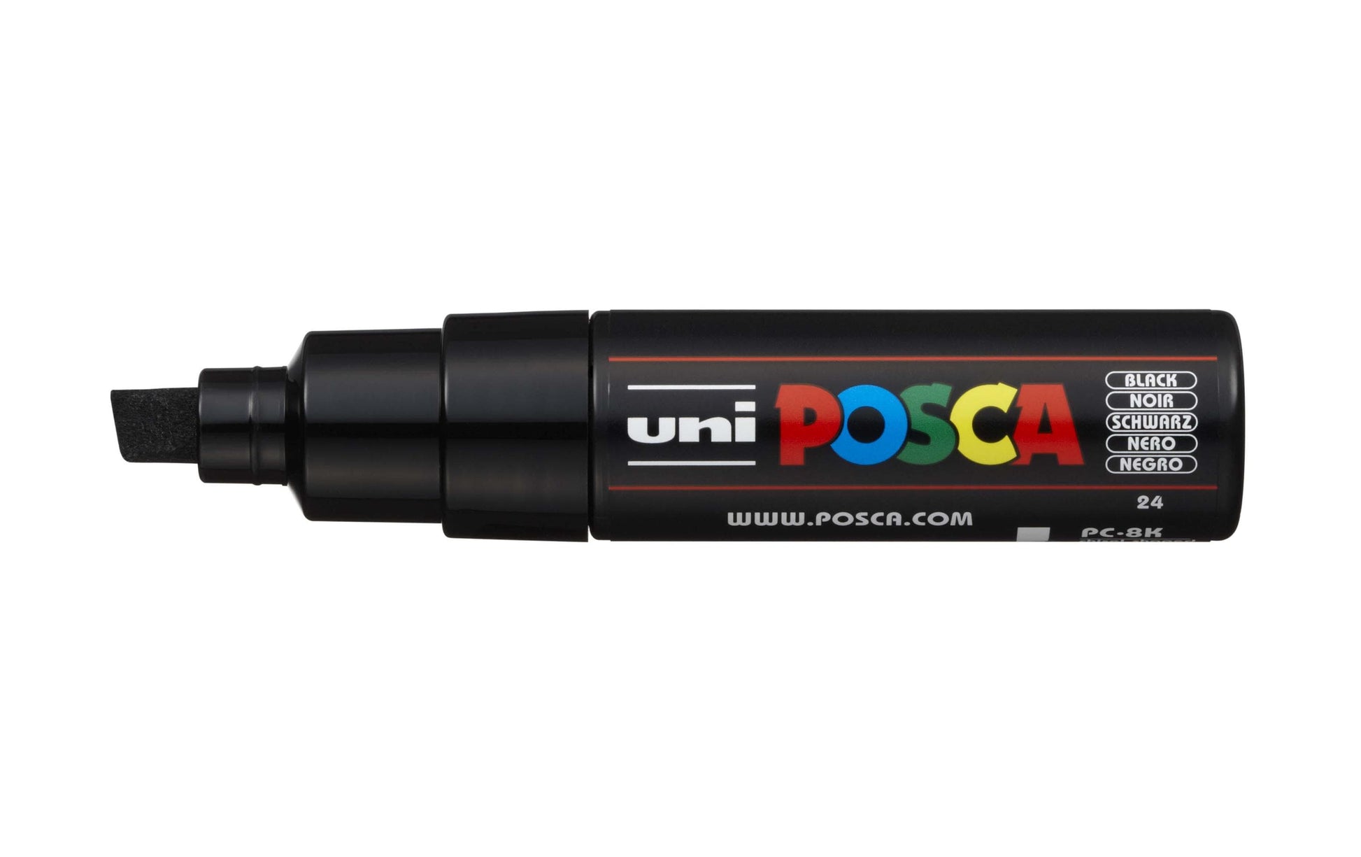 Uni-Ball POSCA PC-8K Permanentmarker – Keilspitze 8 mm – Schwarz