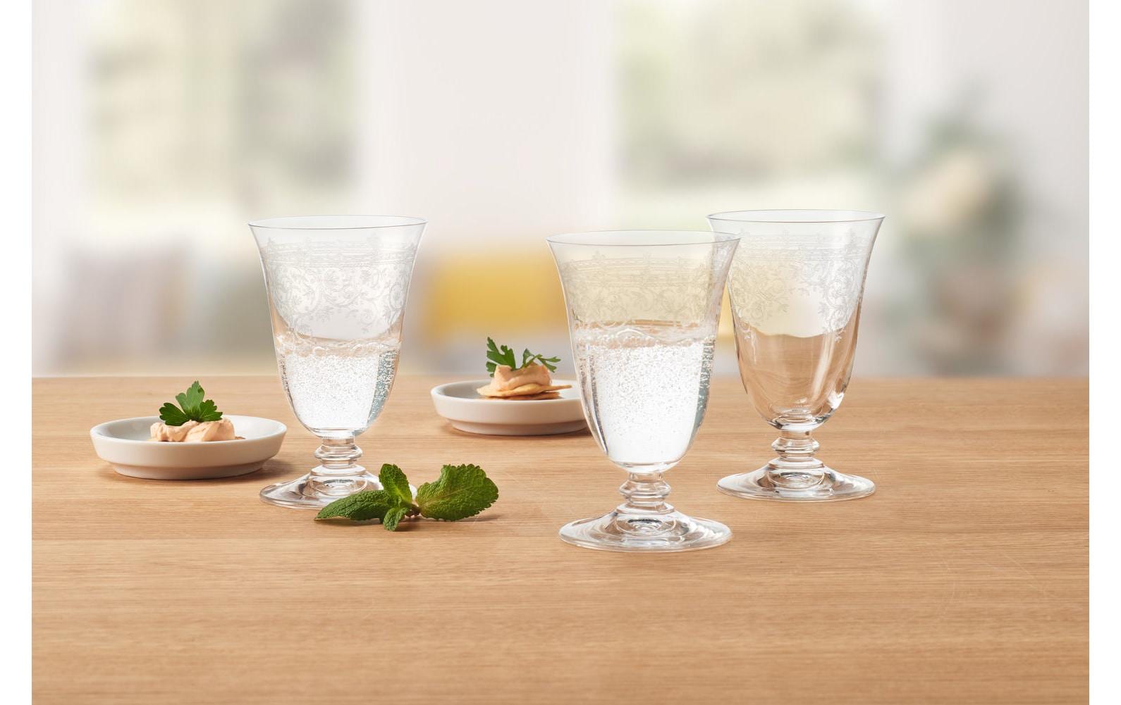 Montana Avalon Wasserglas – 6er Set, 260 ml, Ø 9,0 cm, H 14,0 cm, Kristallglas, Transparent, spülmaschinenfest