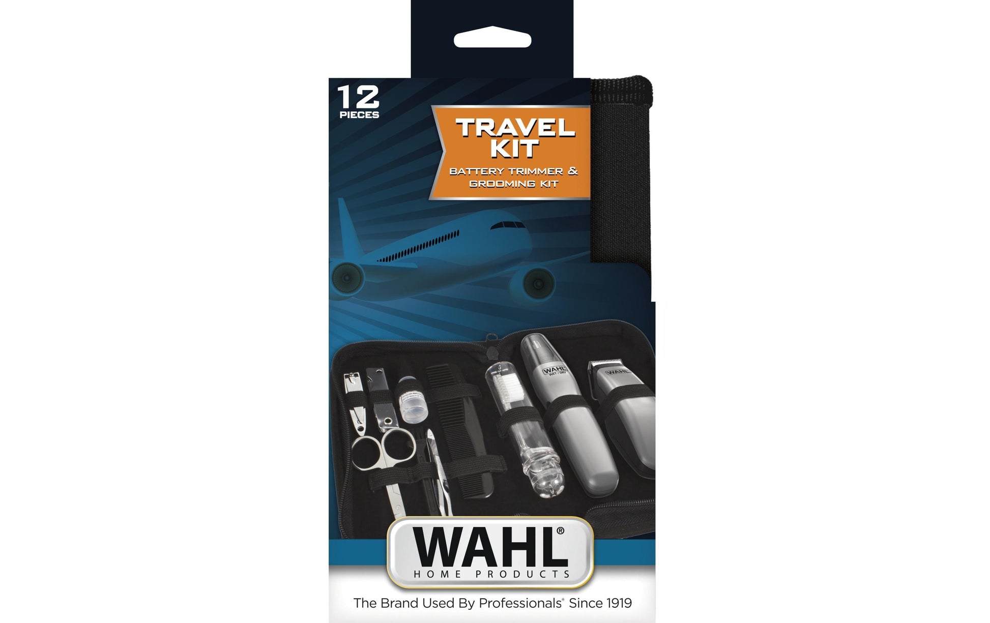 Wahl Haarschneider-Set – Batteriebetrieben (AA), Schnittbreite 2,8 cm – Silber