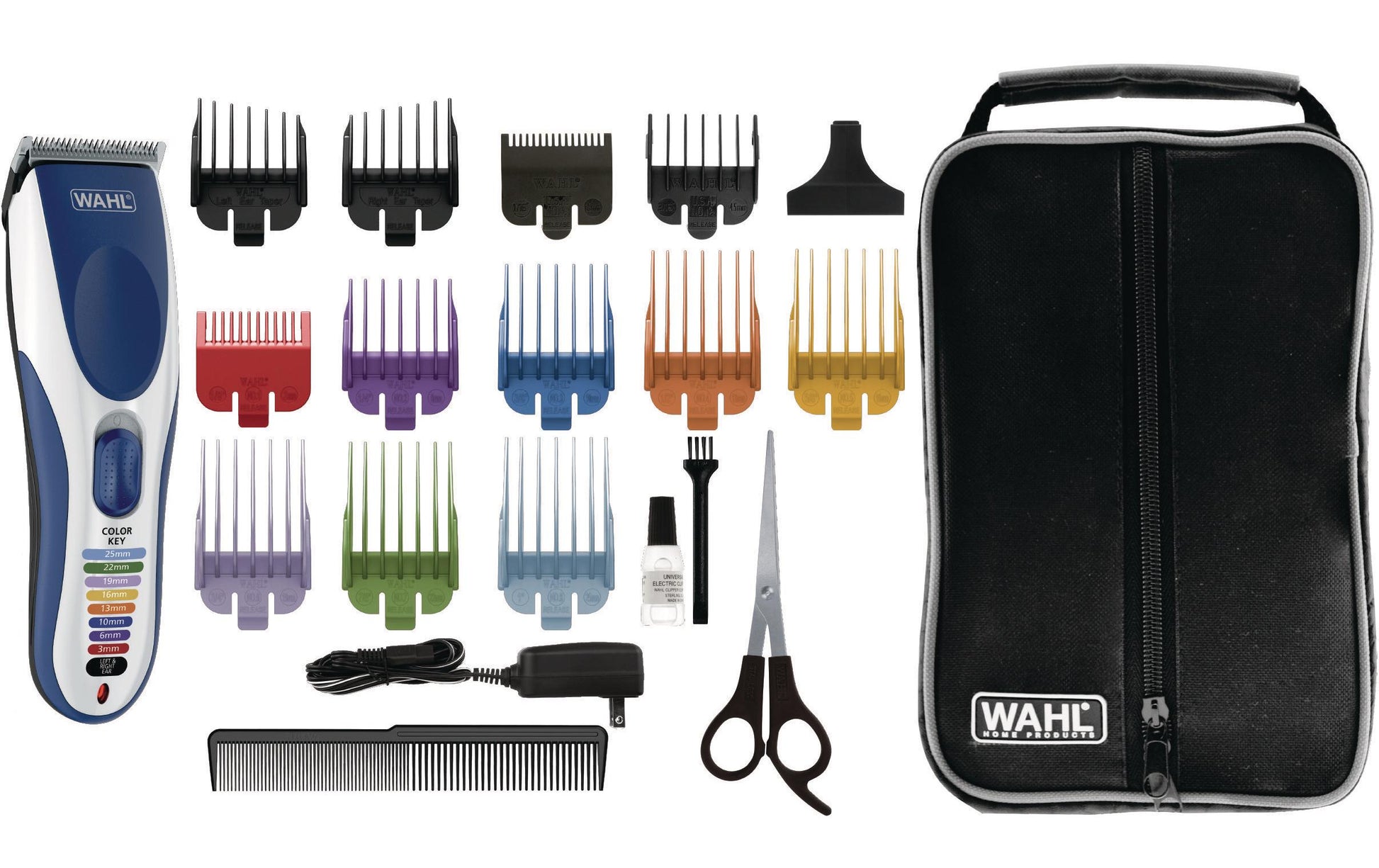 Wahl Haarschneider Color Pro – Akku 60 min, 1–25 mm Schnitt, Blau