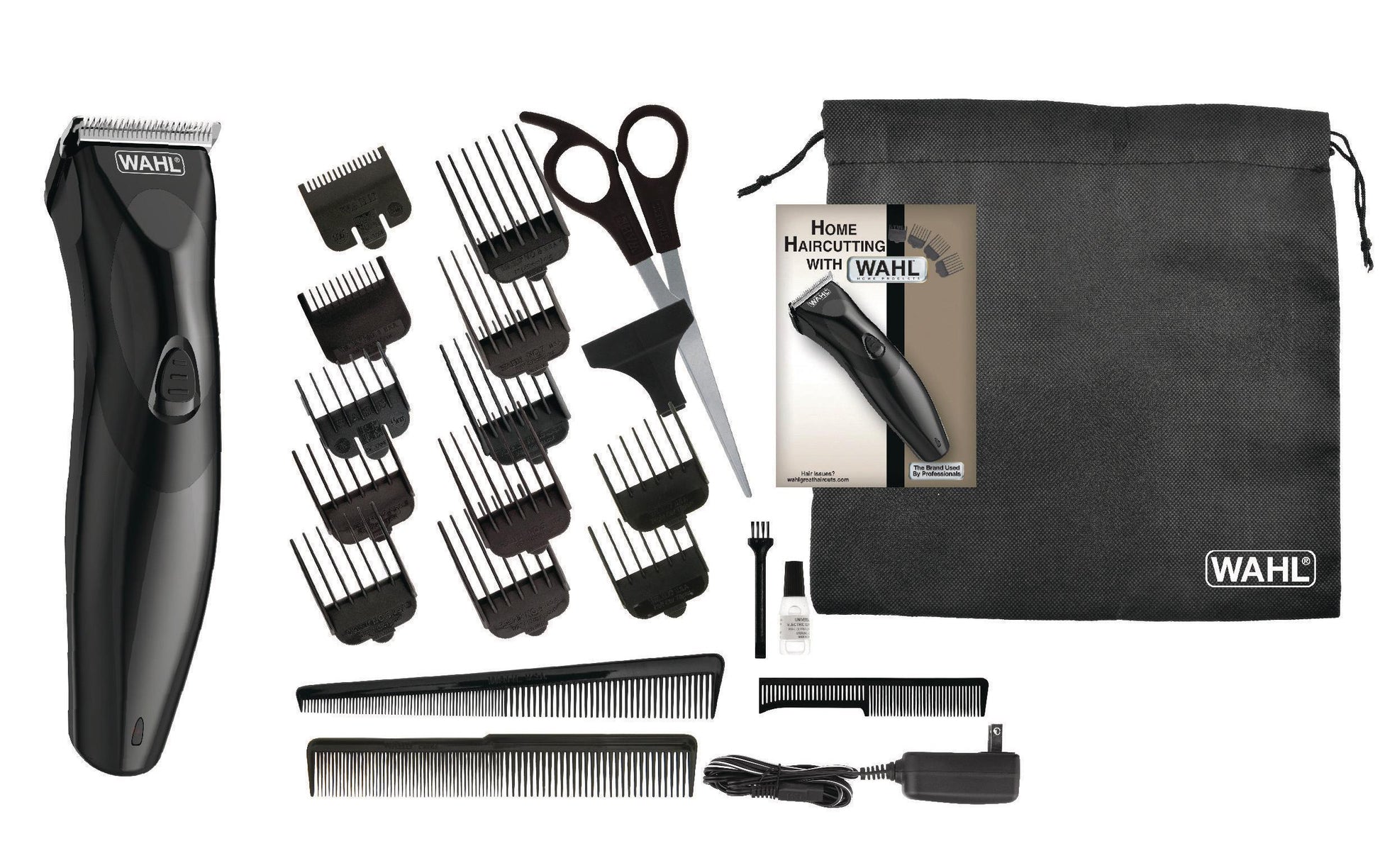 Wahl Haar- und Bartschneider 9639-816 – Akkubetrieb, 40 min Laufzeit, Schnittbreite 4,5 cm – Schwarz