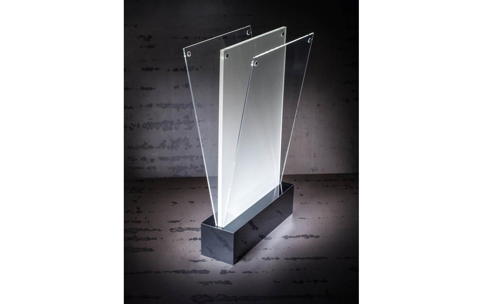 Sigel Tischaufsteller – 221 × 341 mm, transparent, wiederverwendbar, für A4