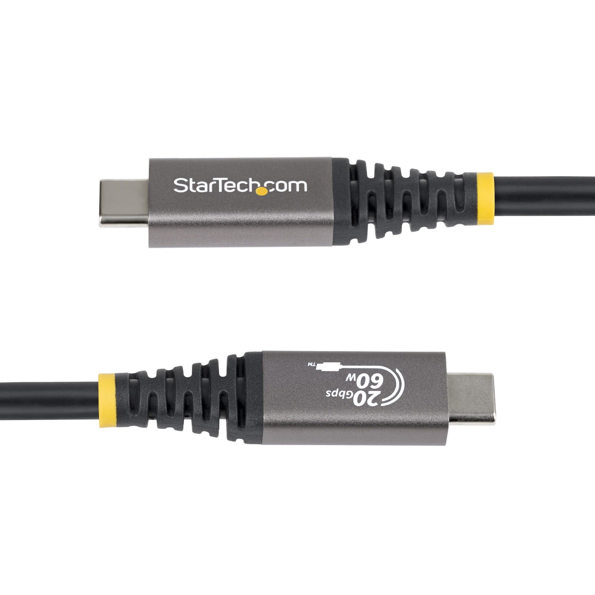 StarTech.com USB-C auf USB-C Kabel – USB4 20 Gbit/s – 3 m – PD 60 W – DP 2.1 (4K/120) – Schwarz