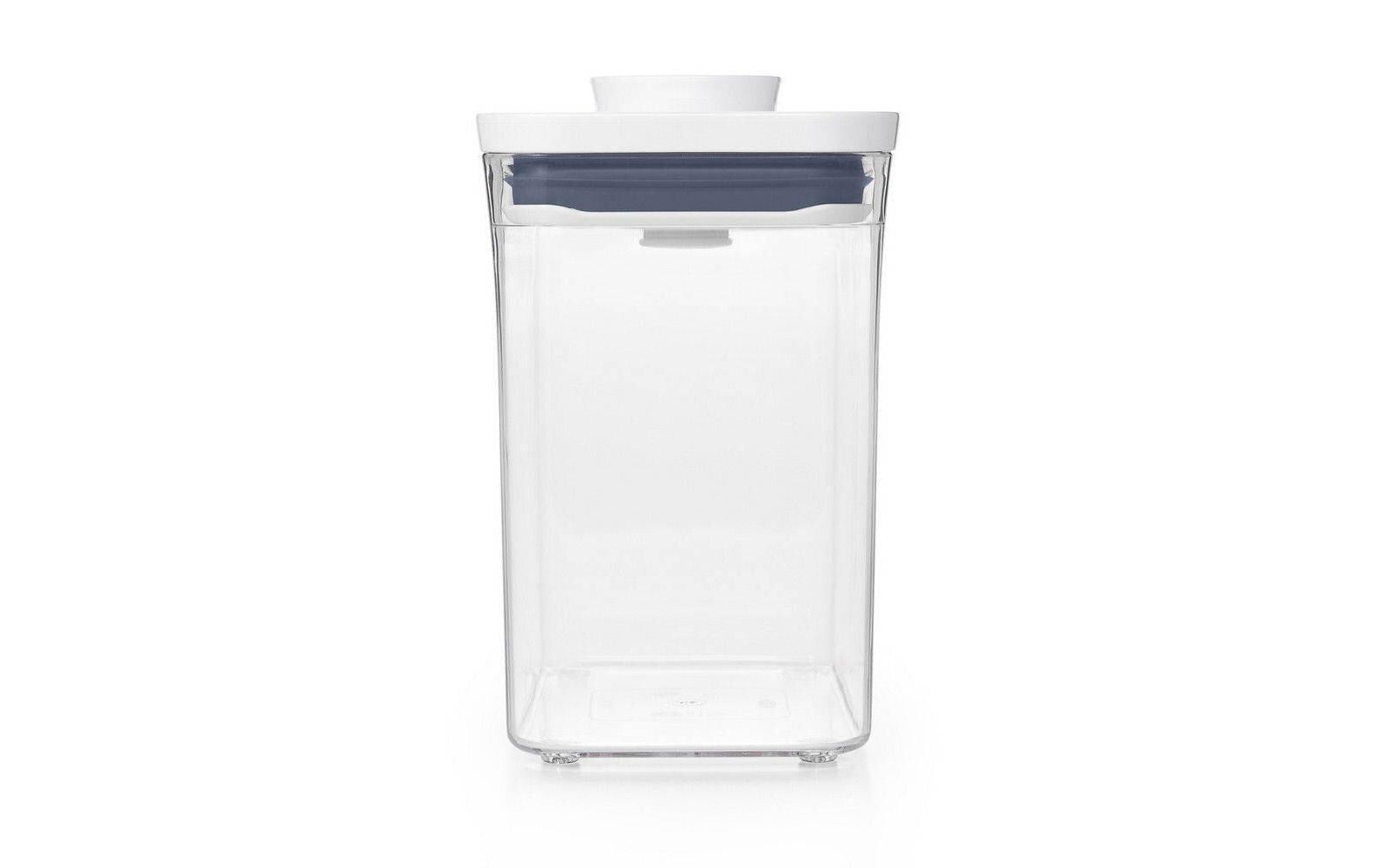 OXO Good Grips Pop – Vorratsdose 1,6 l, 10 × 14,5 × 16 cm, Kunststoff, transparent/weiss