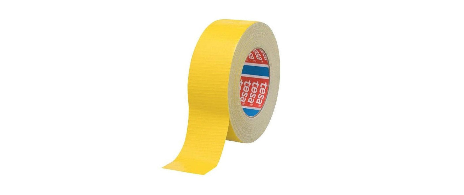 TESA Reparaturband – 50 mm × 50 m, gelb, wasserfest, hitzebeständig