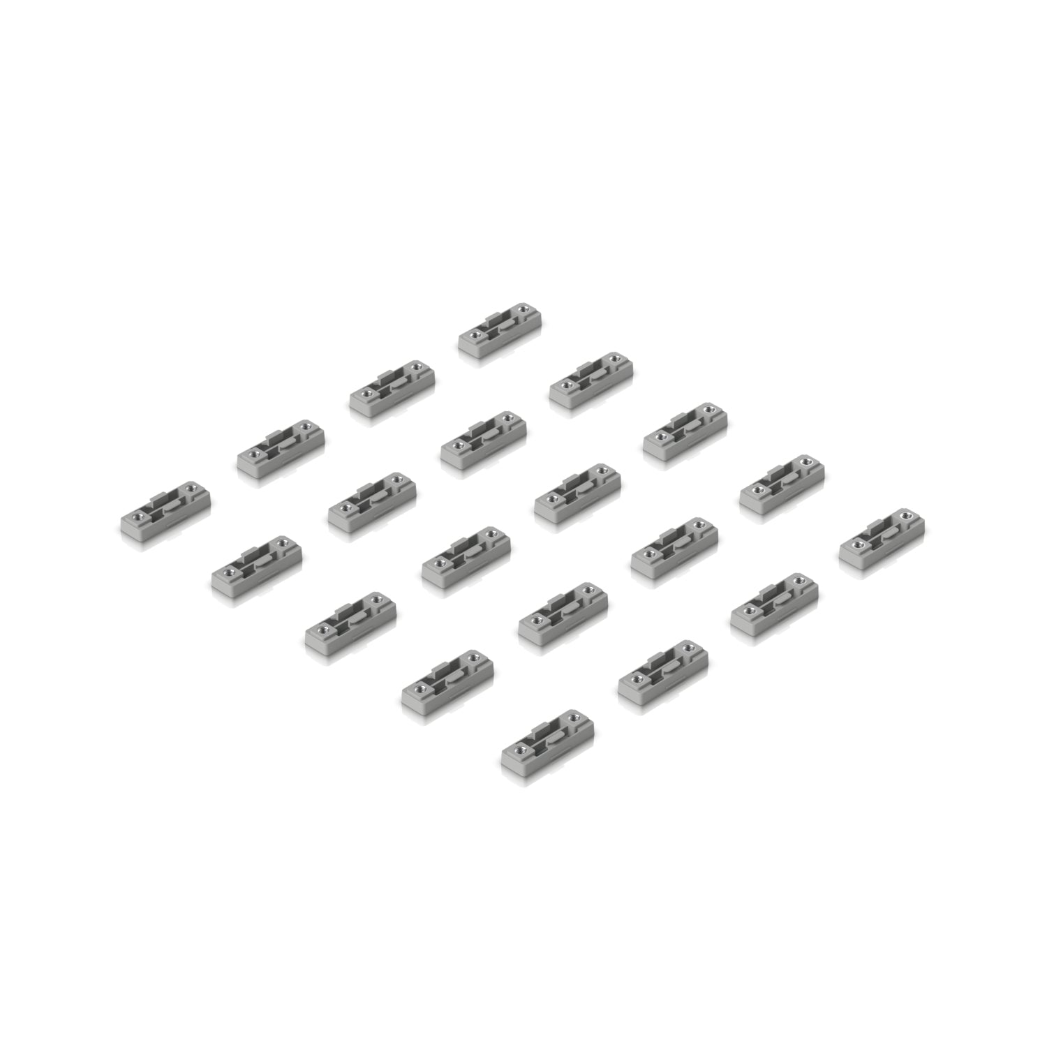 Ubiquiti Montageset – 1U, 15,5×42,7×8,7 mm, Edelstahl, 20 Stück