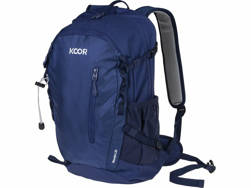 KOOR Wanderrucksack – 20 l, Nylon, Blau, Regenhülle
