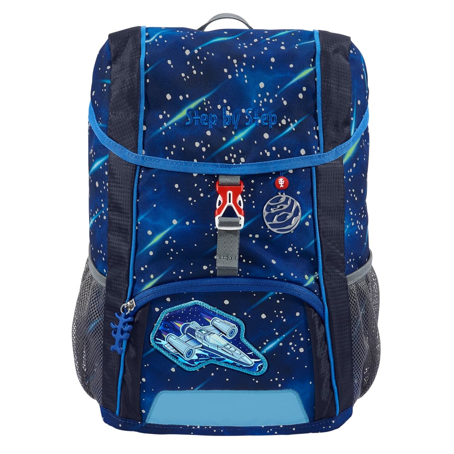 Step by Step Kindergartenrucksack-Set KID REFLECT – 3-teilig – Star Shuttle Elio – 26,0×35,0×17,0 cm