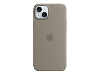 Apple Backcover – für Apple iPhone 15 Plus – braun – Silikon, MagSafe-kompatibel