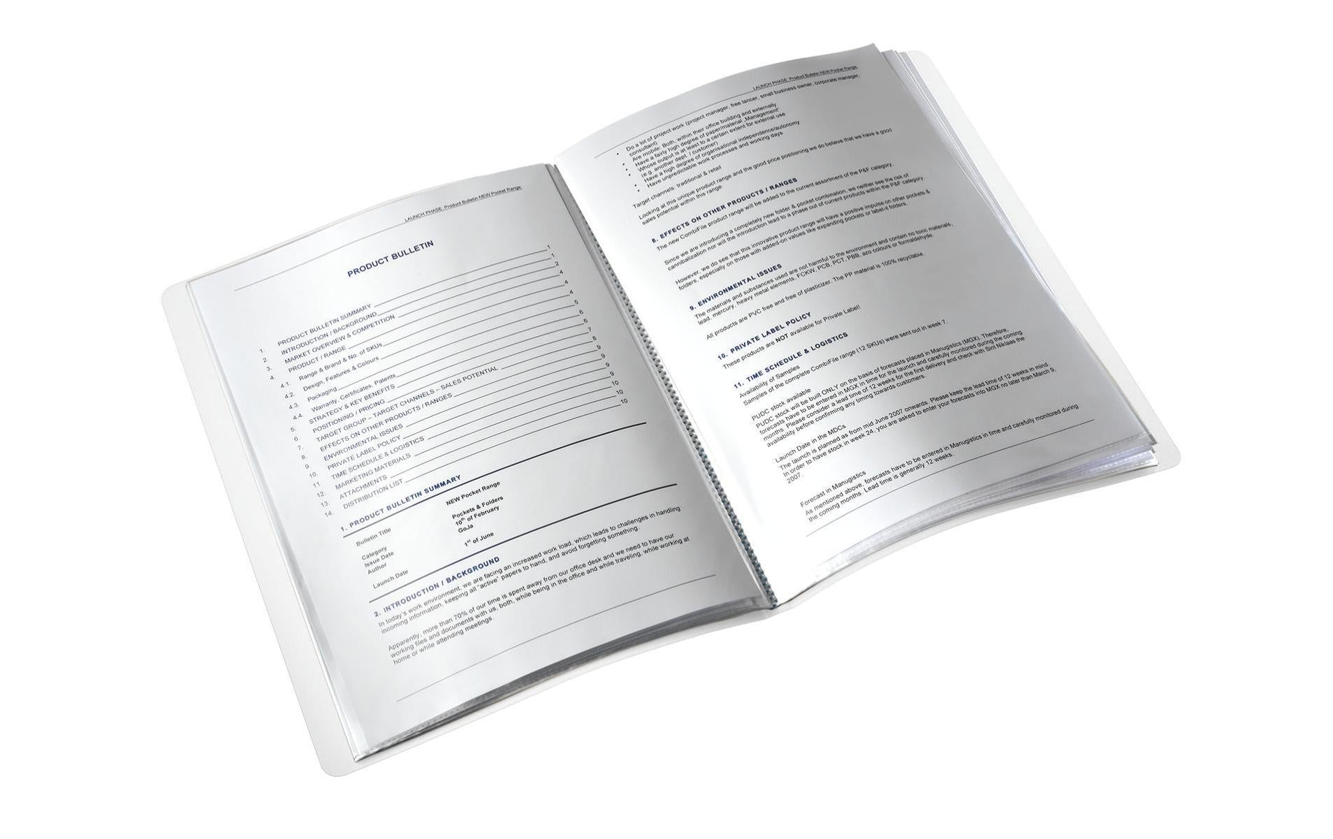 Leitz Sichtbuch, für A4, 40 Hüllen – Polypropylen (PP) – blau