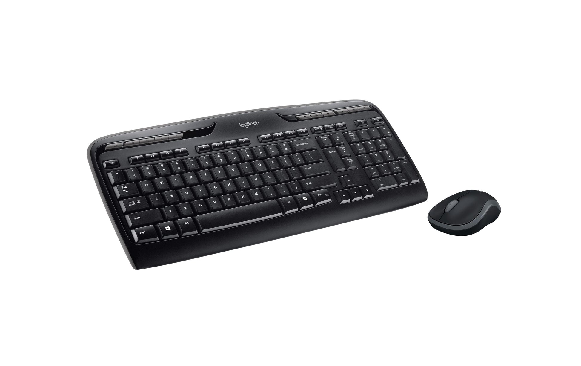 Logitech MK330 – Tastatur, kabellos (2,4 GHz), CH-Layout (DE-CH), Fullsize (mit Ziffernblock) – für Windows