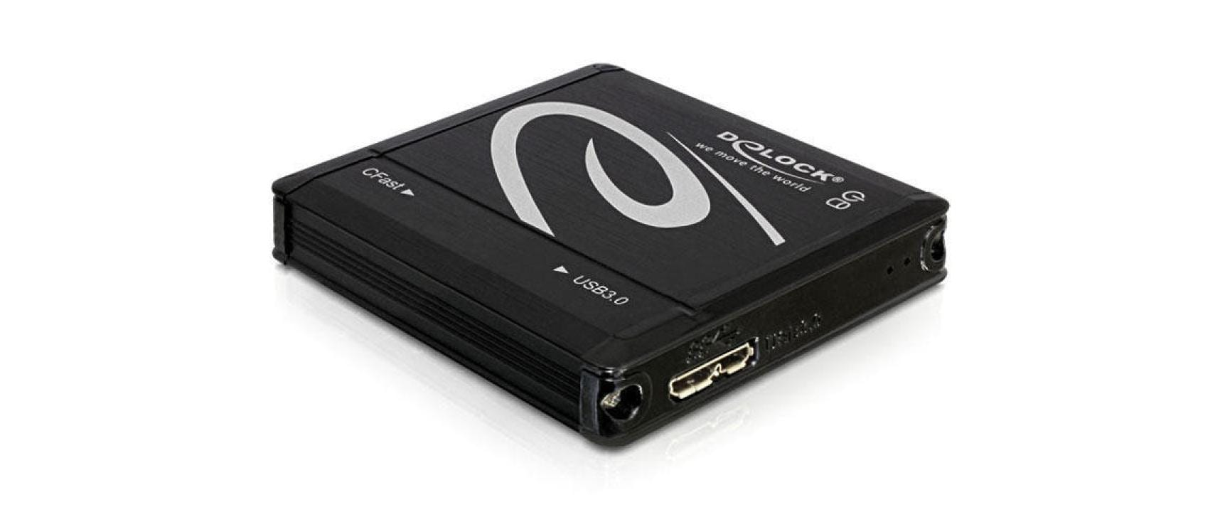 DeLOCK 91686 – Externer Cardreader – für CFast/CF, USB 3.2 Gen 1 (USB Typ A), Windows XP/Vista/7, Linux