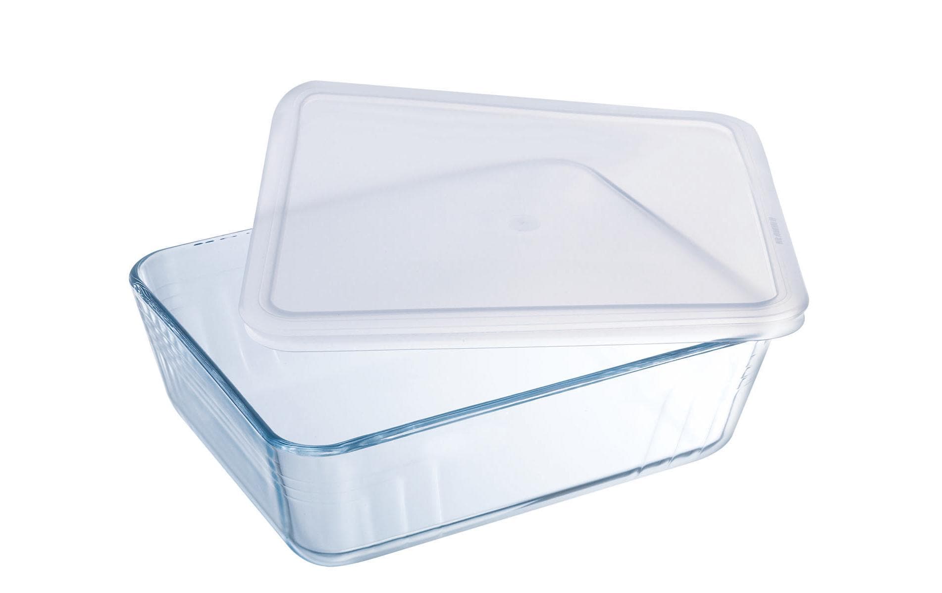 Pyrex Glasbehälter – 800 ml, Borosilikatglas, Transparent, mit Kunststoff-Deckel, ofenfest, spülmaschinenfest
