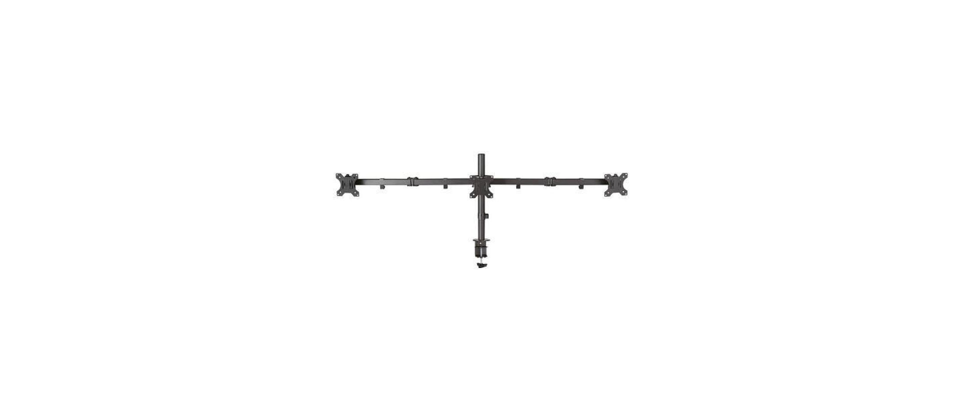 Neomounts FPMA-D550D3BLACK – Monitorarm, Triple, bis 27", VESA 75 × 75/100 × 100 mm, 21 kg, schwarz