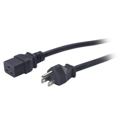 APC Netzkabel – NEMA 5-15P zu IEC C19, 2,5 m, 120 V/15 A, schwarz