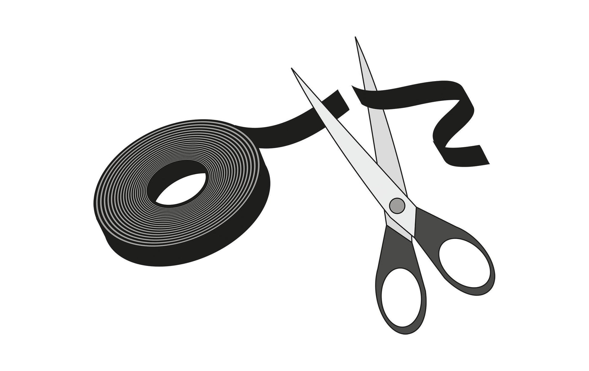 Label-the-cable Klett-Kabelbinder – 16 mm × 25 m – Schwarz – Velour, Wiederverwendbar