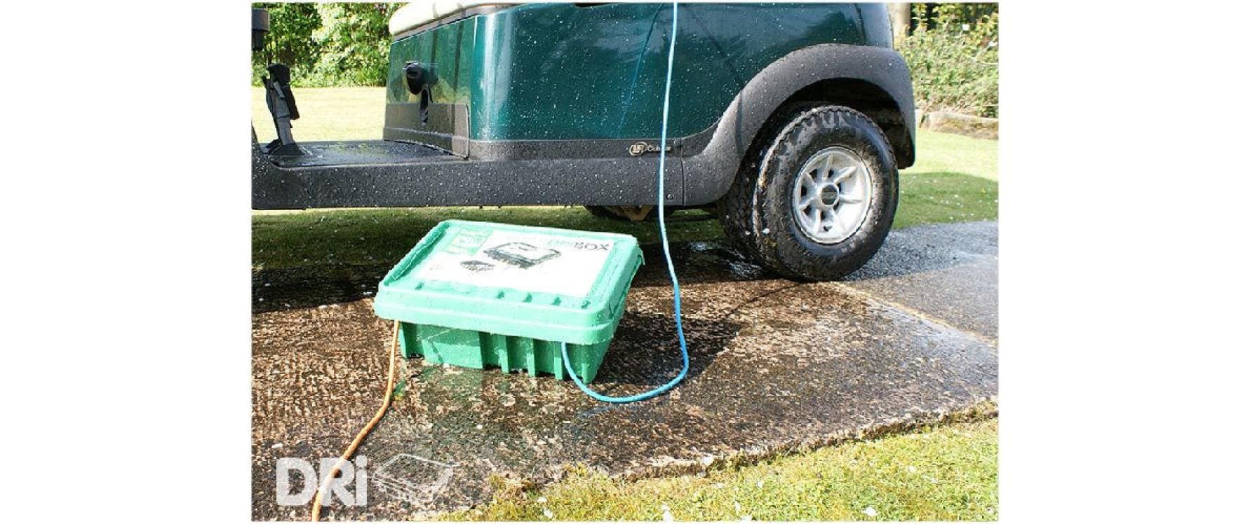 DRiBOX Kabelverstauung FL-1859-285 – 285 × 150 mm, Kunststoff, Grün, wasserfest, IP55