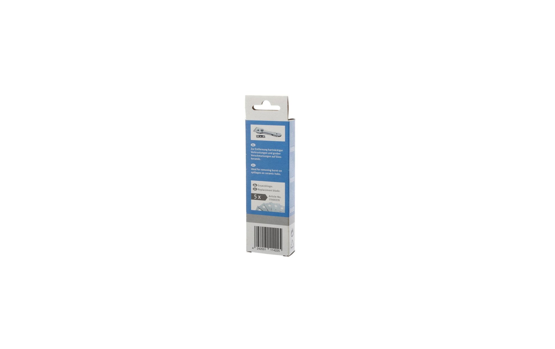 Siemens Glaskeramikschaber 17000334 – Edelstahl, Silber, 1 Stk.