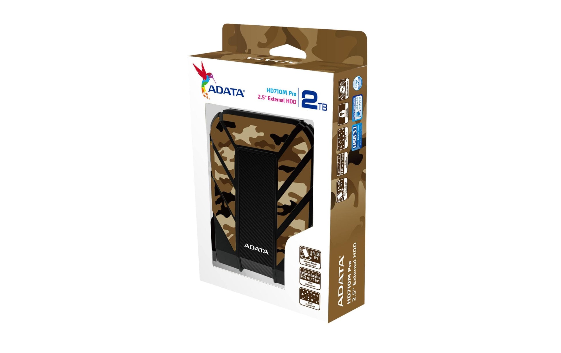 ADATA HD710M Pro Speichergerät – 2 TB, USB 3.0, schockresistent, wasserdicht