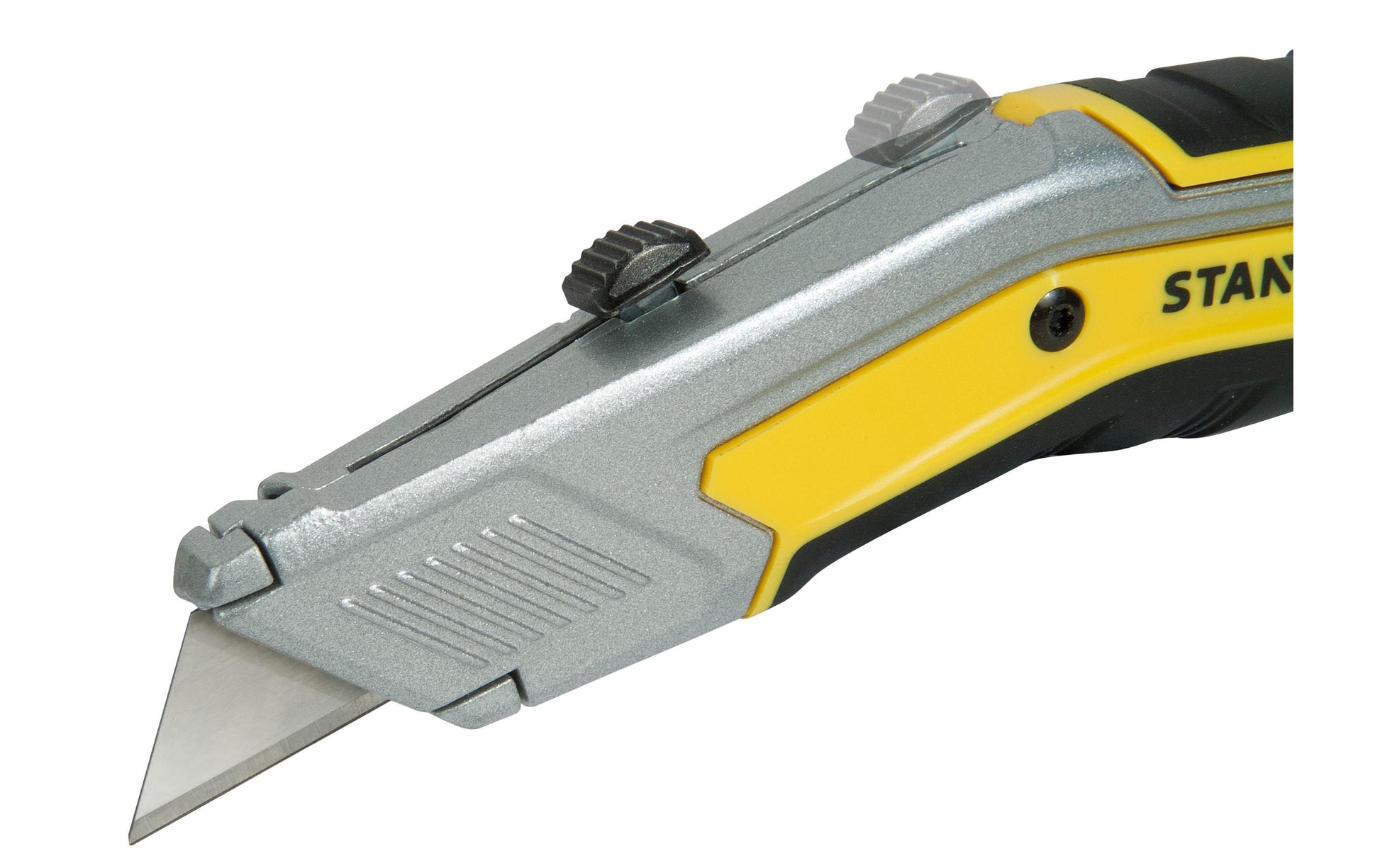 Stanley FATMAX EXO Cutter – 19 mm, Kunststoffgriff, Schwarz, inkl. 5 Klingen