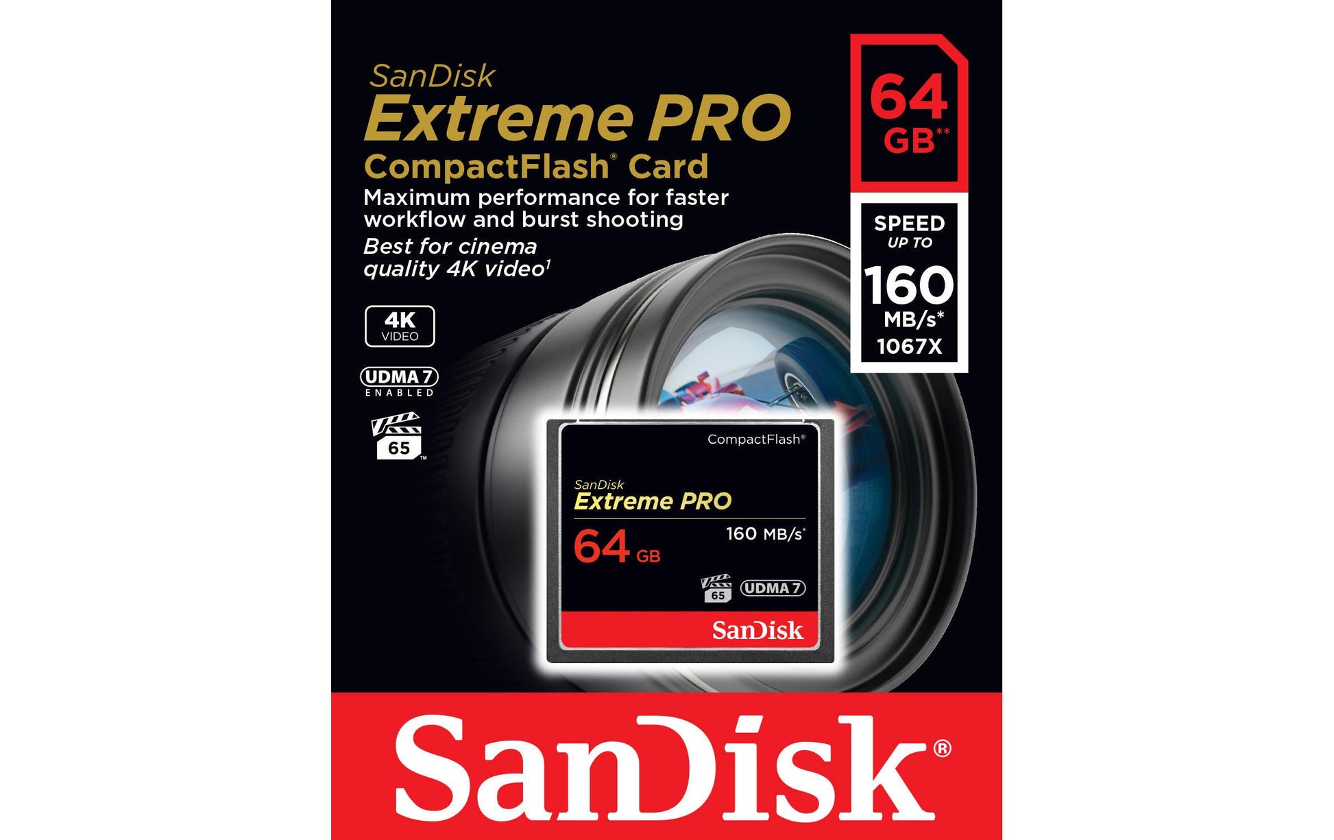 SanDisk Extreme Pro Speichergerät – 64 GB, 160 MB/s