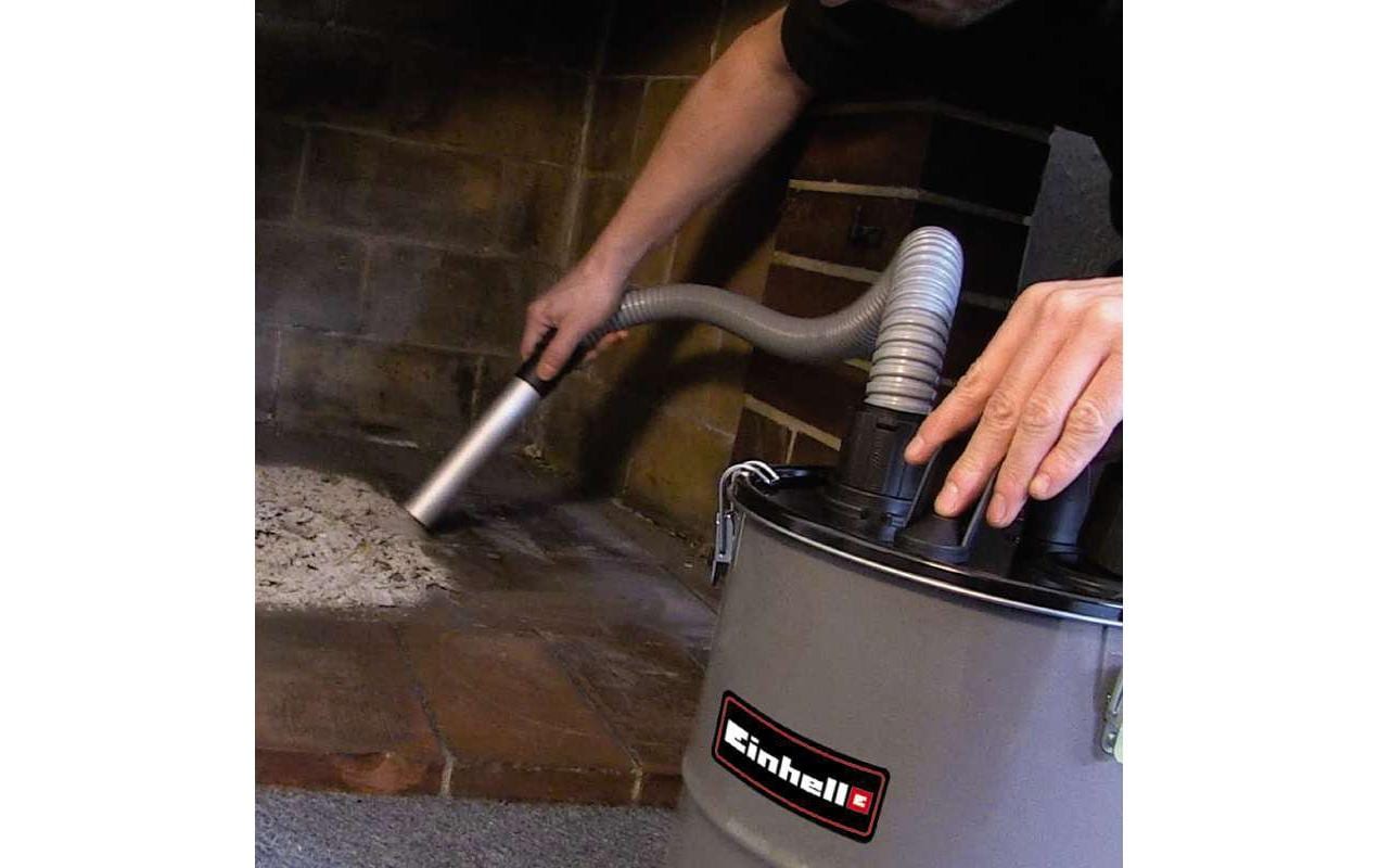 Einhell Aschefeinfilter – 18 l, Schlauch 1,0 m – Grau – 31,8×31,7×35,5 cm
