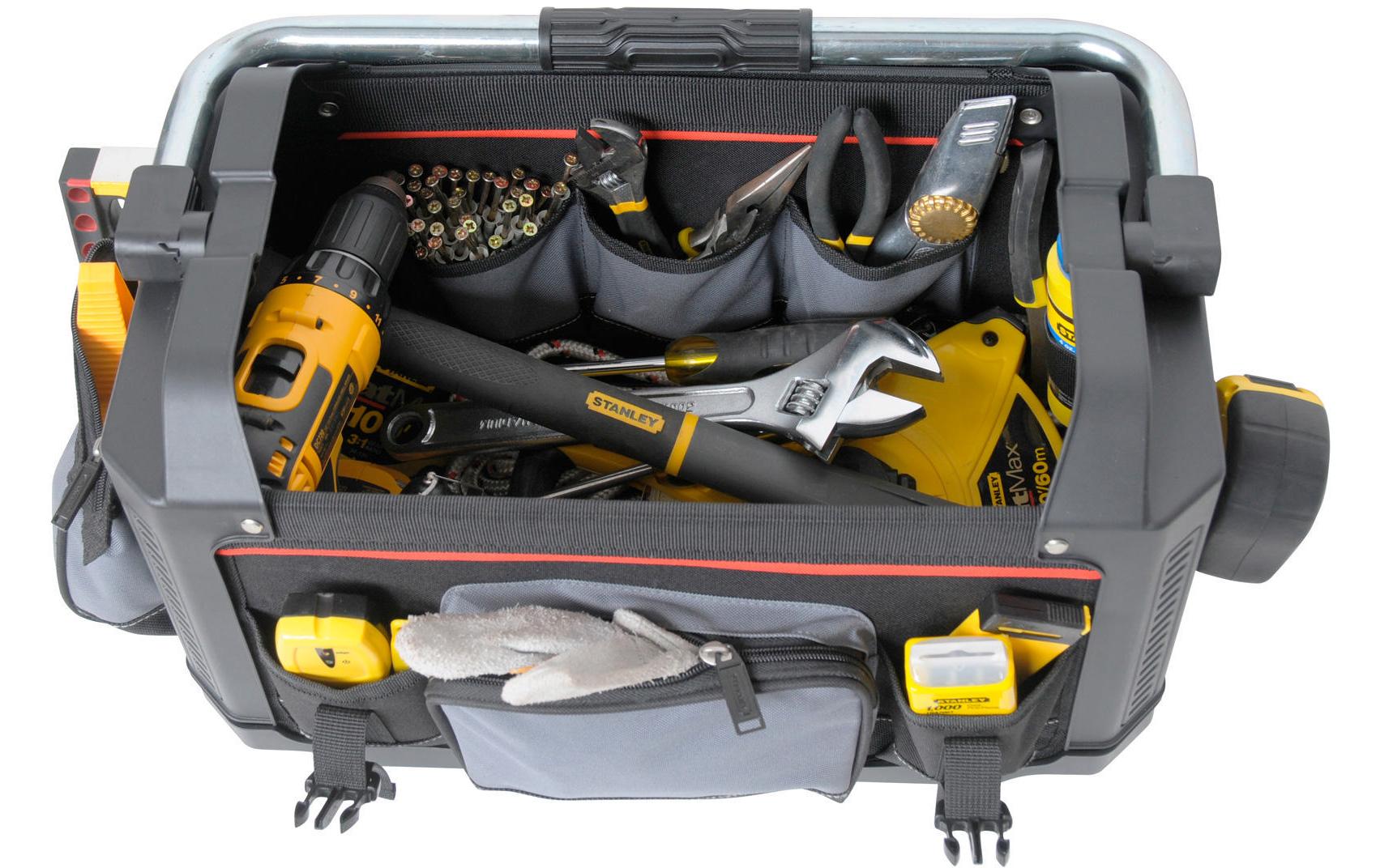 Stanley Werkzeugtrage 1-79-213, 280 × 490 × 310 mm, Kunststoff (Nylon), schwarz, mit Tragegriff