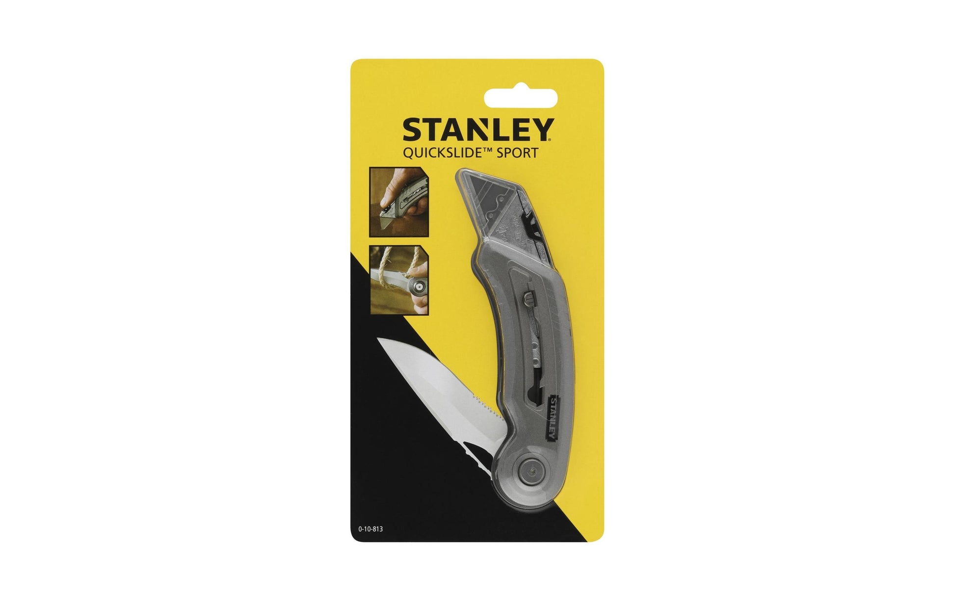 Stanley Quickslide II – Klappmesser, Trapezklinge, Sicherheitsverriegelung, Grau