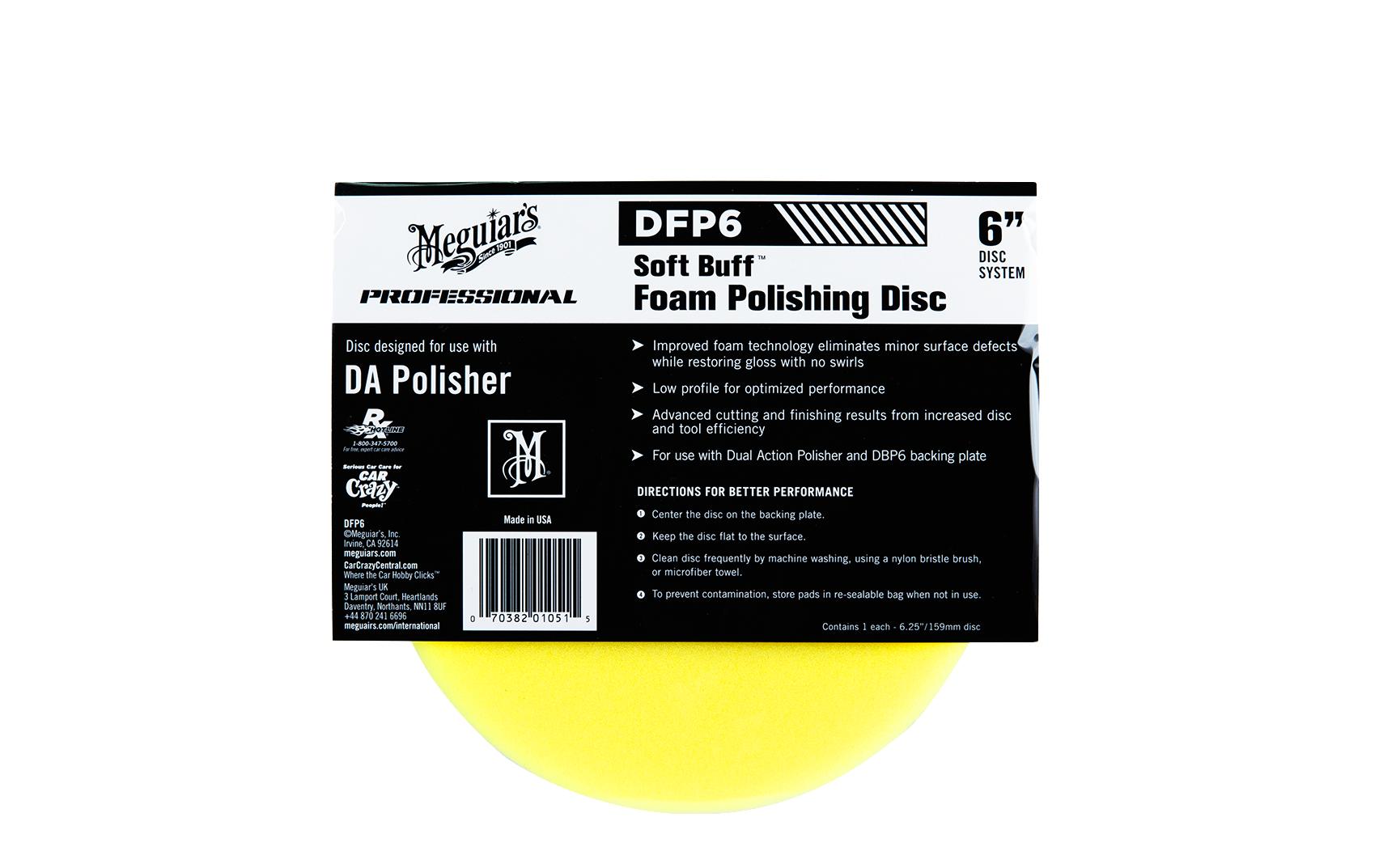 Meguiar's Polierschwamm Schaum, Gelb – Ø 150 mm