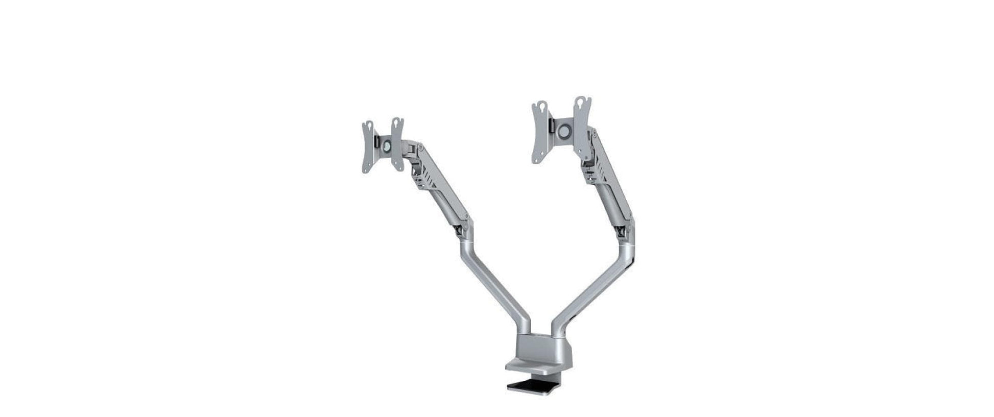 Neomounts Monitorarm, Tischklemme, Tischdurchführung, bis 32", Silber