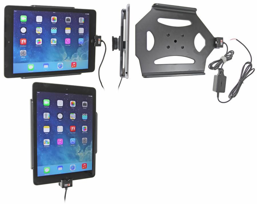 Brodit Fahrzeug-Dock für iPad 9,7" (5.–6. Gen.), iPad Air – 12/24 V – Schwarz