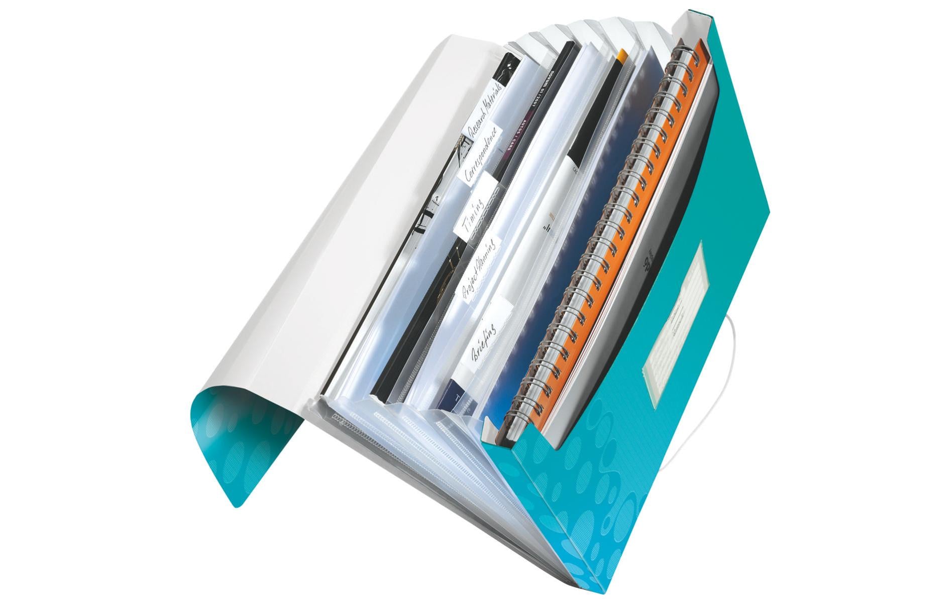 Leitz Sammelmappe für A4, Kunststoff, Eisblau, mit Gummizug