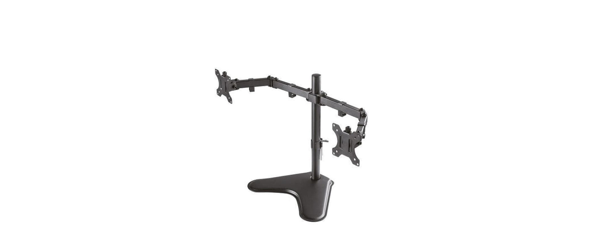 Neomounts D550DDBLACK – Tischhalterung, Dual, bis 32", VESA 75 × 75/100 × 100 mm, 16 kg, höhenverstellbar