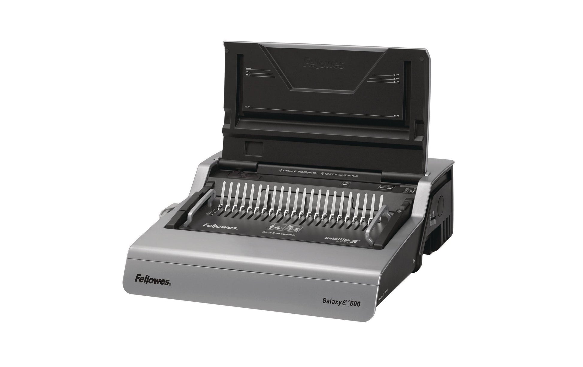 Fellowes Galaxy 500 Bindegerät – Plastikbindung, A4, 25 Blatt, inkl. Starterkit für 20 Dokumente