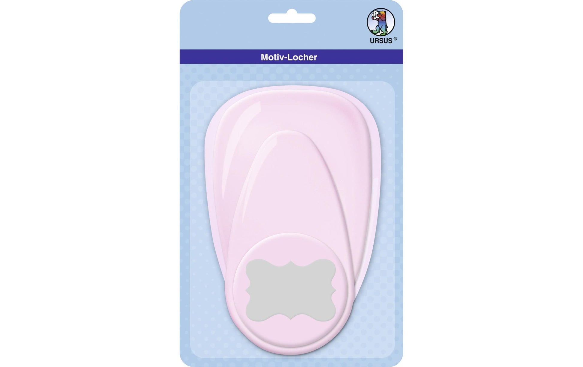URSUS Motivstanzer Schild, Ø 76 mm, pink, 1 Stück