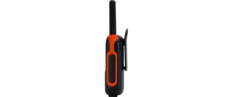 Alecto FR-300OE – Funkgerät, MURS, 16 Kanäle, 10 km Reichweite, IPX7, Schwarz, Orange