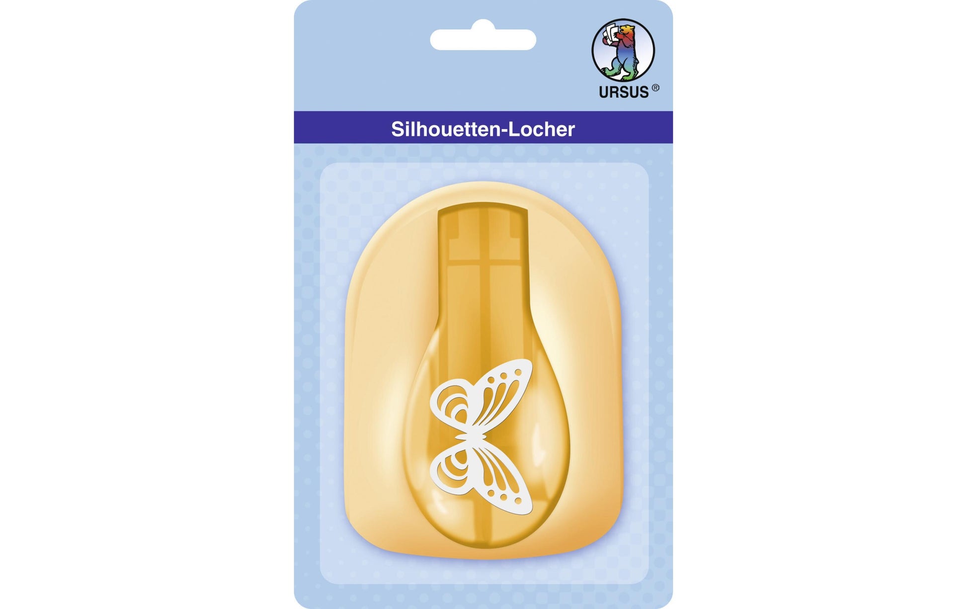 URSUS Motivstanzer Schmetterling – Ø 45 mm, gold, weiss
