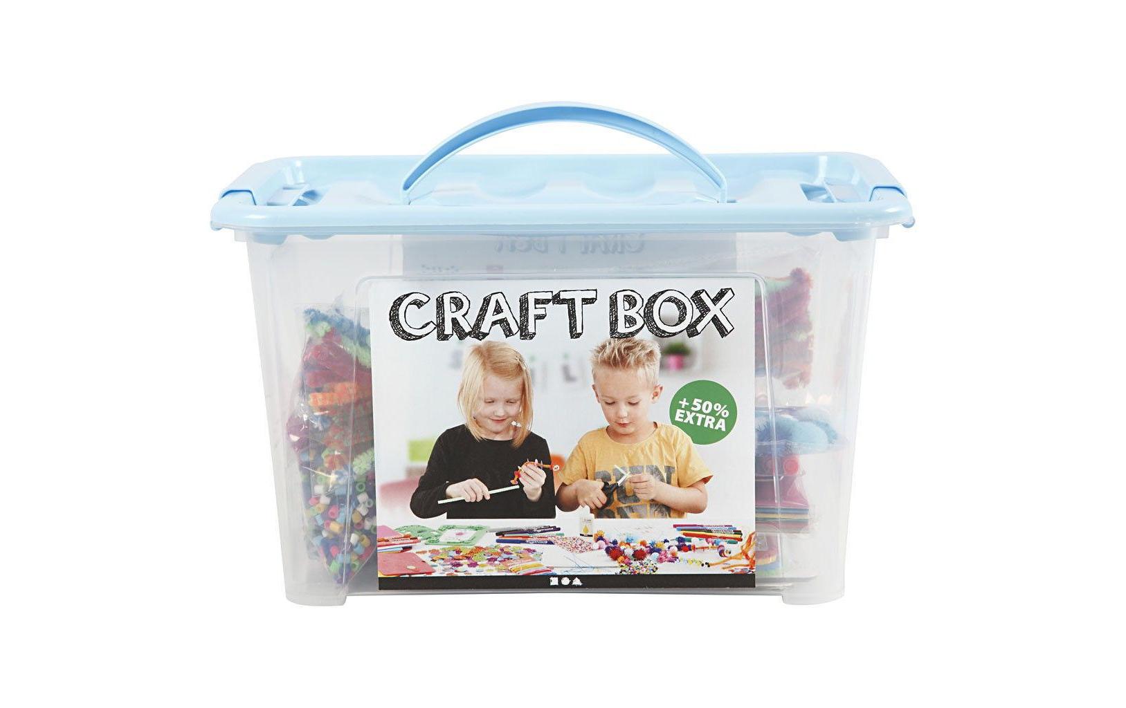 Creativ Company Bastel-Box – Bastelset – 14-teilig – Filz, mehrfarbig – ab 6 Jahren