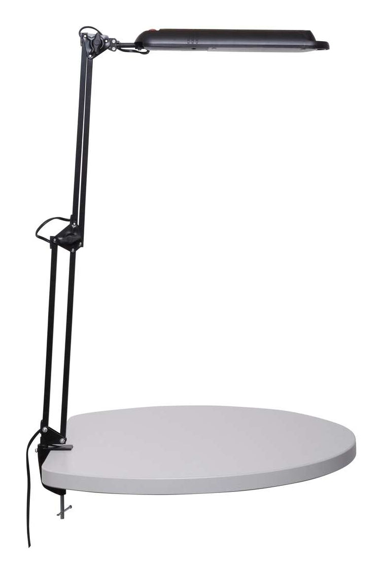 MAUL LED Tischleuchte Atlantic – Metall-Klemmfuss, drehbar, neigbar – 5'800 K – 400 lm 9 W – Silber Kunststoff