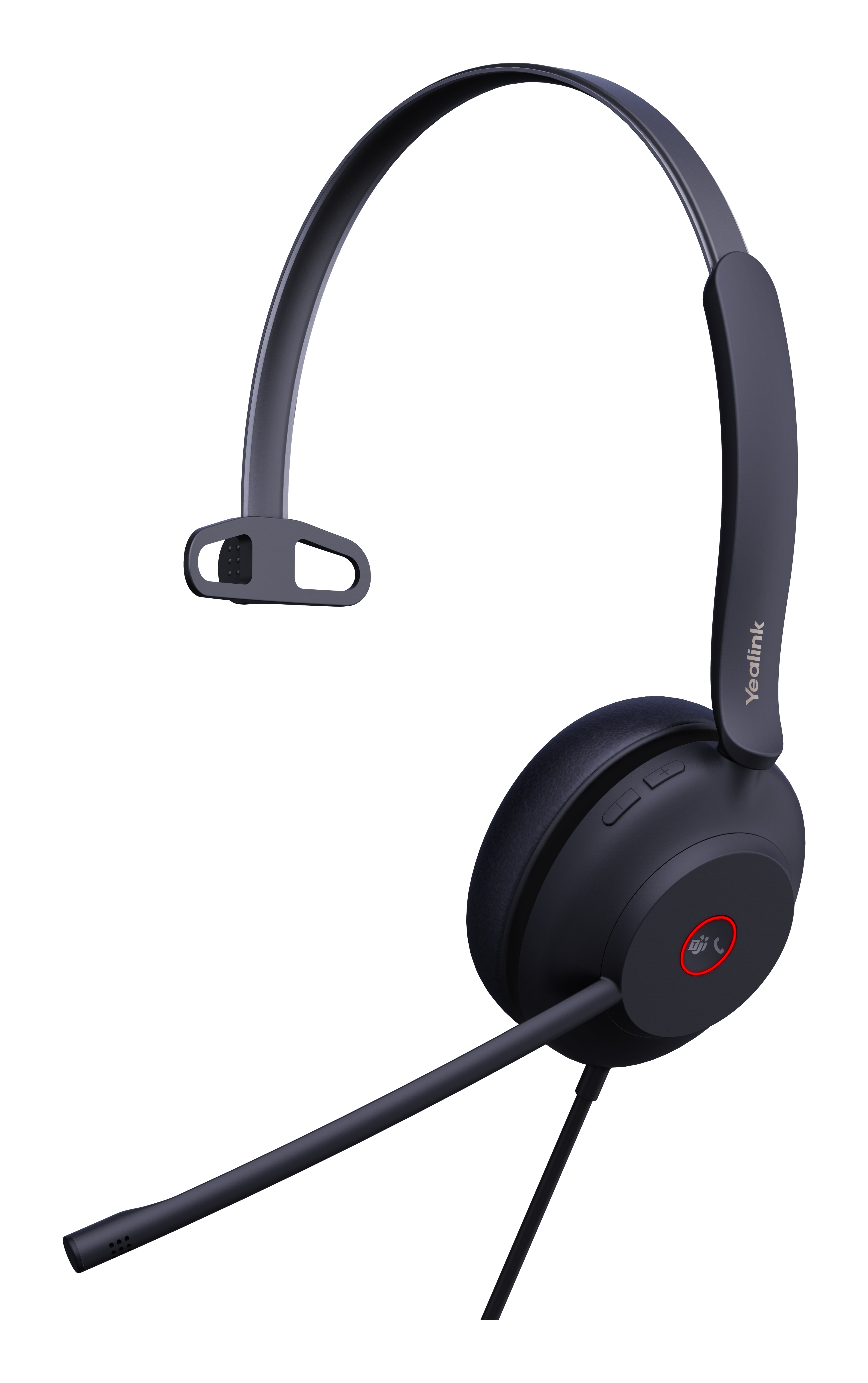 Yealink UH37 Office-Headset – On-Ear, Mono, USB-Kabel, MS Teams zertifiziert, Schwarz