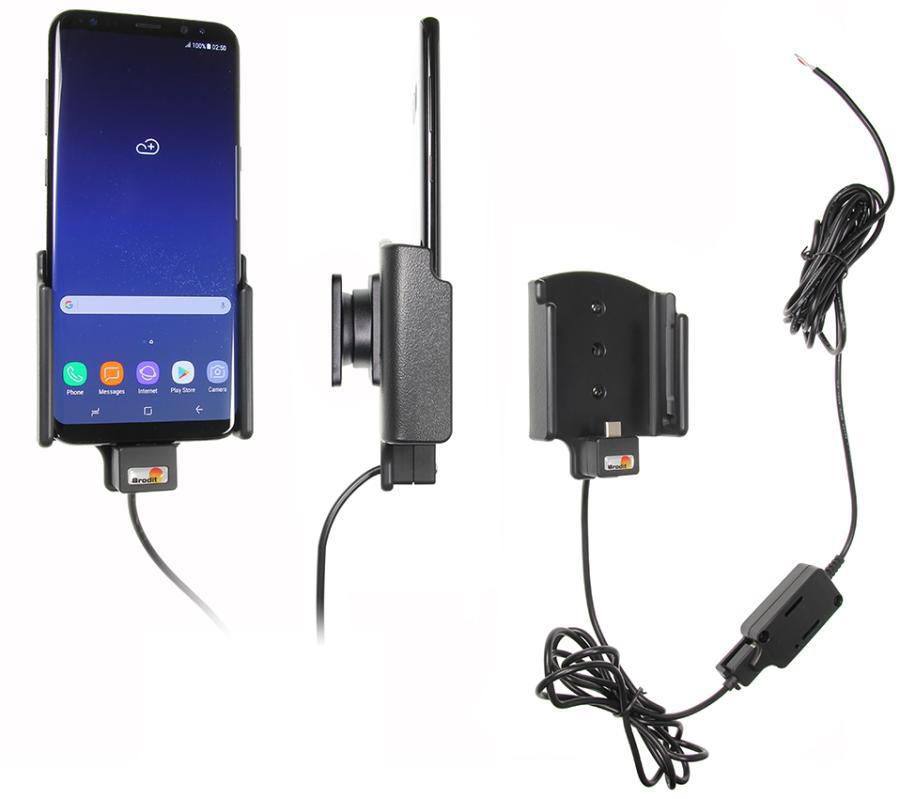 Brodit Auto-Halterung, Klemmhalterung – für Samsung Galaxy S8 – Schwarz, ABS
