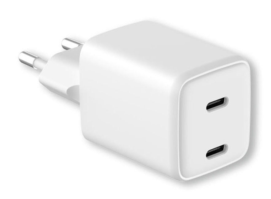 LMP 27470 USB-Ladegerät 35 W – USB-C×2, PD 3.0, GaN – für iPhone und iPad – weiss