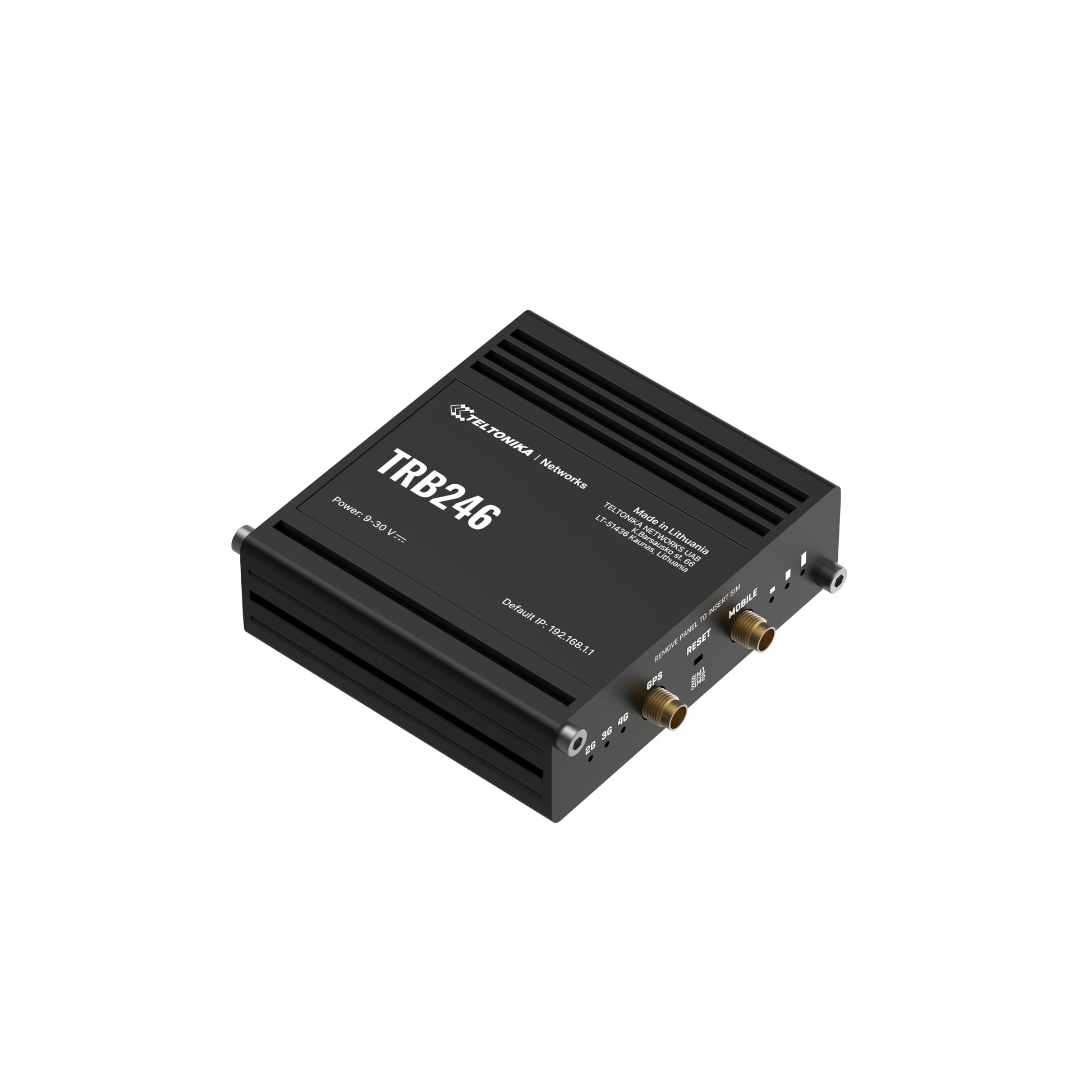 Teltonika Gateway TRB246 – 4G-LTE, Dual-SIM – 1× RJ-45 (10/100), RS-232/RS-485, RMS