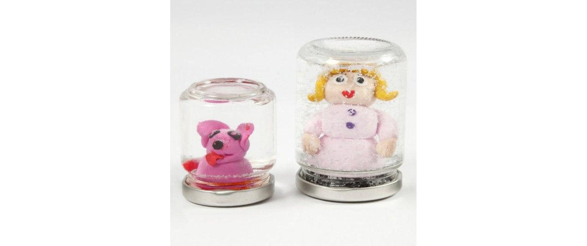 Creativ Company Glasbehälter – 12er Set, 240 ml, Ø 6,8 cm, H 9,1 cm, Glas, Transparent, mit Schraubdeckel