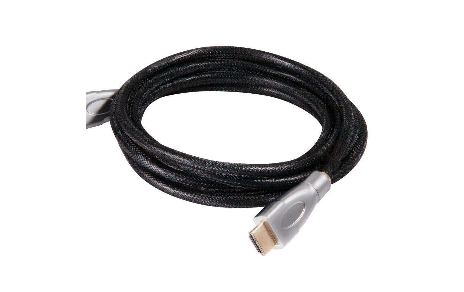 CLUB3D HDMI Kabel HDMI 2.0 4K 60 Hz – 1 m – Schwarz/Silber