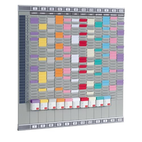 Nobo Jahresplaner, Profi, magnetisch, 12 Monate – 66 × 64,5 cm